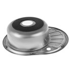 Мойка кухонная Accoona AB4557-L, врезная, левая, толщина 0.6 мм, 570×450×165 мм, глянец - Фото 3