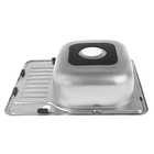 Мойка кухонная Accoona AB4858-R, врезная, правая, толщина 0.6 мм, 580х480х165 мм, глянец - фото 24437371