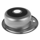 Мойка кухонная Accoona AB4949, врезная, круглая, толщина 0.6 мм, 490×165 мм, глянец - Фото 3