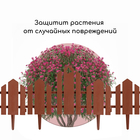 Ограждение декоративное, 25×170 см, 5 секций, пластик, терракотовое, «Чудный сад» - Фото 6