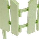 Ограждение декоративное, 25×170 см, 5 секций, пластик, салатовое, «Чудный сад» - Фото 11