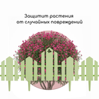 Ограждение декоративное, 25×170 см, 5 секций, пластик, салатовое, «Чудный сад» - Фото 6