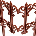 Ограждение декоративное, 25×180 см, 5 секций, пластик, терракотовое, «Классика» - Фото 11