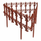 Ограждение декоративное, 25×180 см, 5 секций, пластик, терракотовое, «Классика» - Фото 9