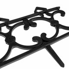 Ограждение декоративное, 30×290 см, 5 секций, пластик, чёрное, «Парковый» - Фото 10