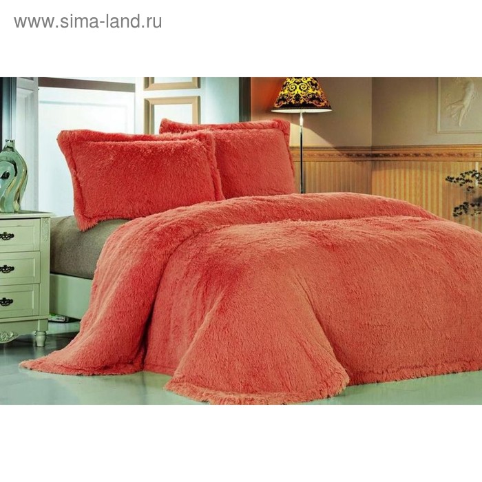 Покрывало «Лама», размер 160 × 220 см, цвет светло-красный - Фото 1