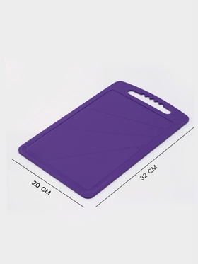 Доска разделочная Альт-Пласт, 32?20 см, пластик, МИКС (комплект 2 шт)