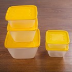 Набор контейнеров пищевых для СВЧ "Пикник", 5 шт: 500 мл, 700 мл, 1 л, 1,5 л, 3 л - Фото 2