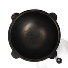 Казан Шафран, 12 л, круглое дно, алюминиевая крышка, чугун - Фото 4