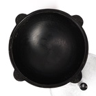 Казан Шафран, 16 л, круглое дно, алюминиевая крышка, чугун - Фото 4