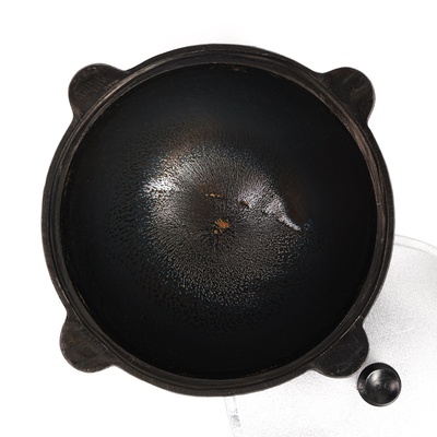 Казан, 8 л, плоское дно, алюминиевая крышка, чугун