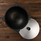 Казан, 8 л, плоское дно, алюминиевая крышка, чугун - Фото 6