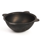 Казан, 10 л, круглое дно, алюминиевая крышка, чугун - Фото 2