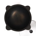 Казан, 10 л, круглое дно, алюминиевая крышка, чугун - Фото 4