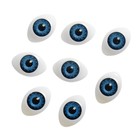 Глаза, набор 8 шт., размер радужки 12 мм, цвет серый - Фото 2