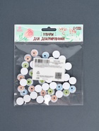 Глазки на клеевой основе, набор, размер 1.5 см 2794135