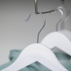 Плечики для одежды с антискользящей перекладиной Доляна, размер 44-46, цвет белый - Фото 2