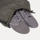 Мешок для обуви на шнурке, светоотражающая полоса, цвет хаки - Фото 4