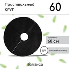 Круг приствольный, d = 0,6 м, плотность 60 г/м², спанбонд с УФ-стабилизатором, набор 5 шт., чёрный, Greengo, Эконом 20% - Фото 1