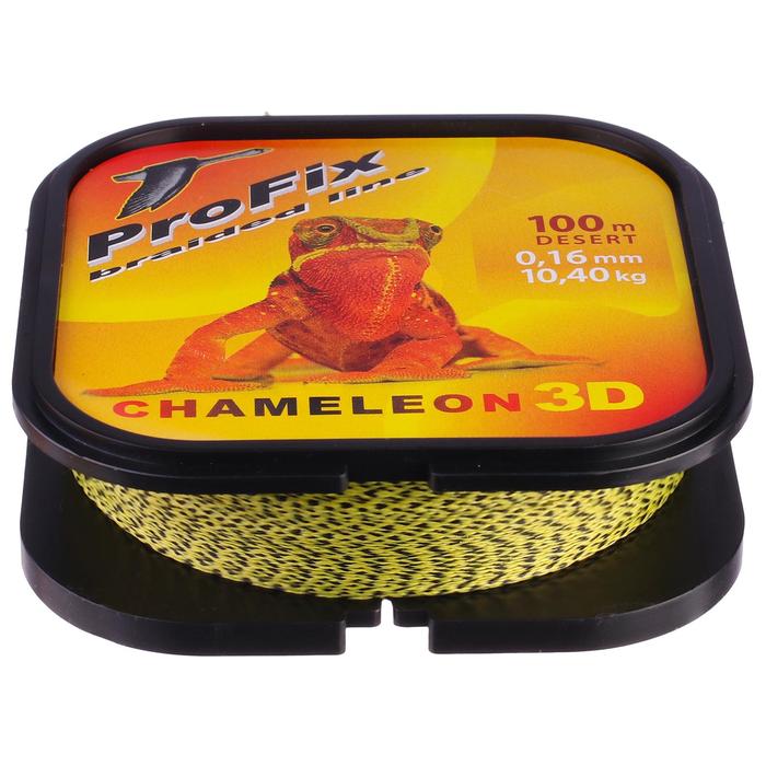 Шнур плетёный Aqua ProFix Chameleon 3D Desert X3, диаметр 0.16 мм, тест 10.4 кг, 100 м - Фото 1