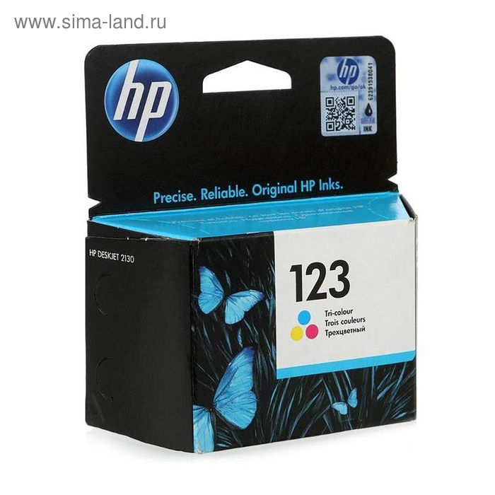 Картридж струйный HP 123 F6V16AE многоцветный для HP DJ 2130 (100стр.) - Фото 1