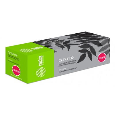 Тонер - картридж Cactus CS-TK1130, чёрный, для Kyocera FS-1030/1130, 3000 стр.