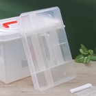 Бокс универсальный «Аптечка», 10 л, с вкладышем - Фото 4