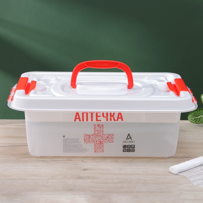 Бокс универсальный «Аптечка», 6 л, с вкладышем - Фото 1