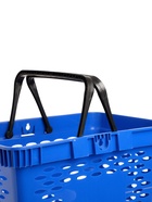 Корзина покупательская пластиковая, 20 л, 2 пластиковые ручки, синяя - Фото 2