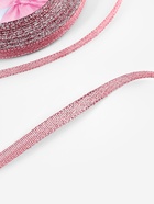 Лента парчовая, 6 мм, 23±1 м, красная №039 - Фото 3