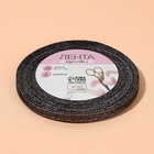 Лента парчовая, 6 мм, 23±1 м, чёрная №029 - Фото 4