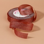 Лента парчовая, 20 мм, 23±1 м, красная №039 - Фото 4