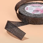 Лента парчовая, 20 мм, 23±1 м, чёрная №029 - Фото 4