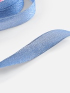 Лента парчовая, 20 мм, 23±1 м, синяя №037 - Фото 3