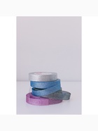 Лента парчовая, 20 мм, 23±1 м, синяя №037 - Фото 6