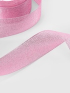 Лента парчовая, 40 мм, 23±1 м, розовая №013 - Фото 3