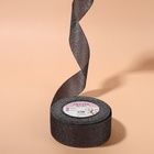 Лента парчовая, 40 мм, 23±1 м, чёрная №029 - Фото 1