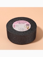 Лента парчовая, 40 мм, 23±1 м, чёрная №029 - фото 65284387