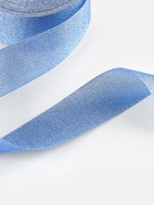 Лента парчовая, 40 мм, 23±1 м, синяя №037 - Фото 3