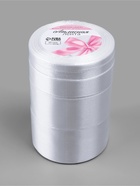 Атласная лента, набор 5 шт., 6/10/20/40/50 мм, 23±1 м, белая №01 - Фото 4