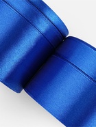 Атласная лента, набор 5 шт., 6/10/20/40/50 мм, 23±1 м, синяя №40 - Фото 4