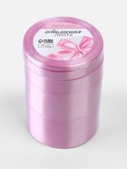 Атласная лента, набор 5 шт., 6/10/20/40/50 мм, 23±1 м, светло-сиреневая №45 - Фото 5