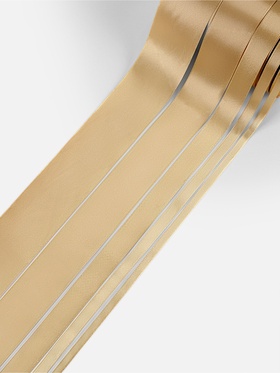 Атласная лента, набор 5 шт., 6/10/20/40/50 мм, 23±1 м, бежевая №105