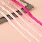 Набор атласных лент, 5 шт, размер 1 ленты: 6 мм × 23 ± 1 м, цвет розовый спектр - Фото 2