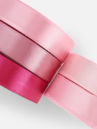 Атласная лента, набор 5 шт., 20 мм, 23±1 м, розовая - Фото 4
