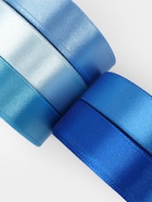 Атласная лента, набор 5 шт., 20 мм, 23±1 м, синяя, голубая - Фото 4
