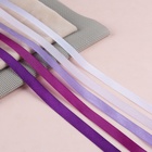 Набор атласных лент, 5 шт, размер 1 ленты: 10 мм × 23 ± 1 м, цвет фиолетовый спектр - фото 9352302