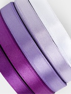 Атласная лента, набор 5 шт., 10 мм, 23±1 м, фиолетовая, сиреневая - Фото 4