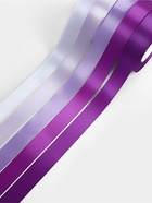 Атласная лента, набор 5 шт., 20 мм, 23±1 м, фиолетовая, сиреневая - Фото 3