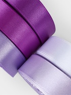 Атласная лента, набор 5 шт., 20 мм, 23±1 м, фиолетовая, сиреневая - Фото 4